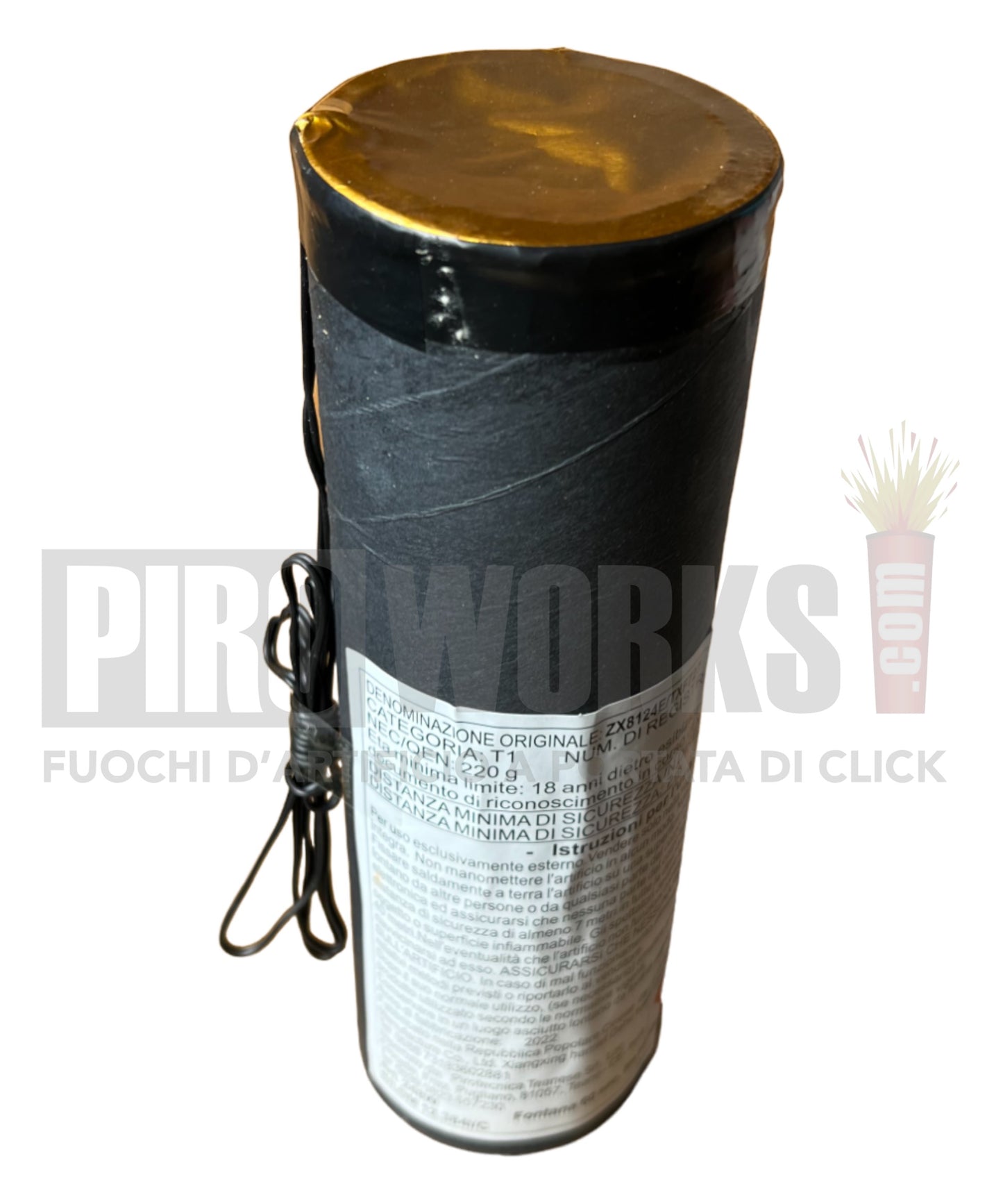 Effetti Freddi | Fontana Tre Strati Blu-Argento-Oro | 60 Sec Altezza 5 Metri Con Accenditore | 1 Pezzo