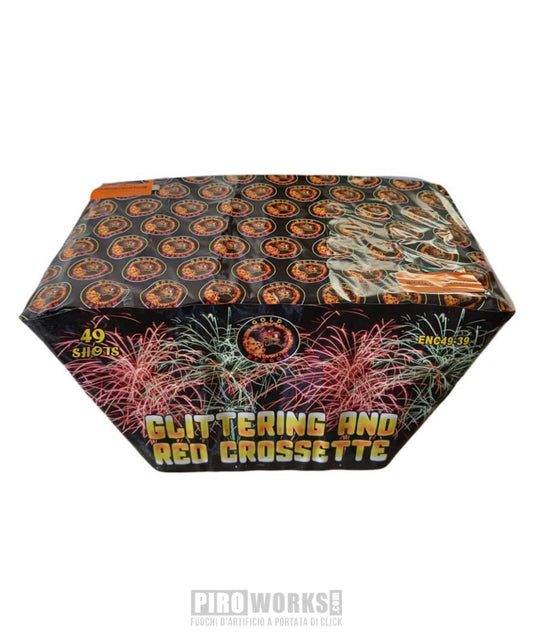 Glittering and Red Crosette | 49 Colpi | 30mm