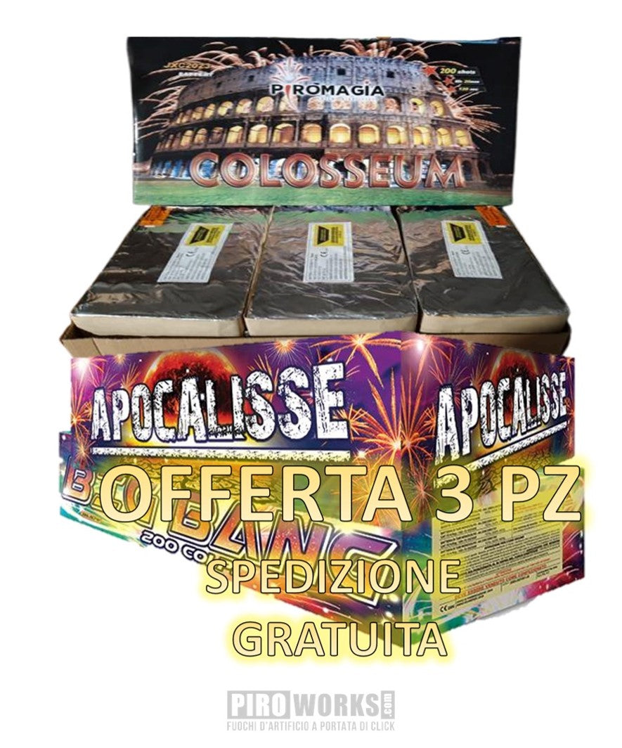 BOX da 3 Batterie da 200 Colpi