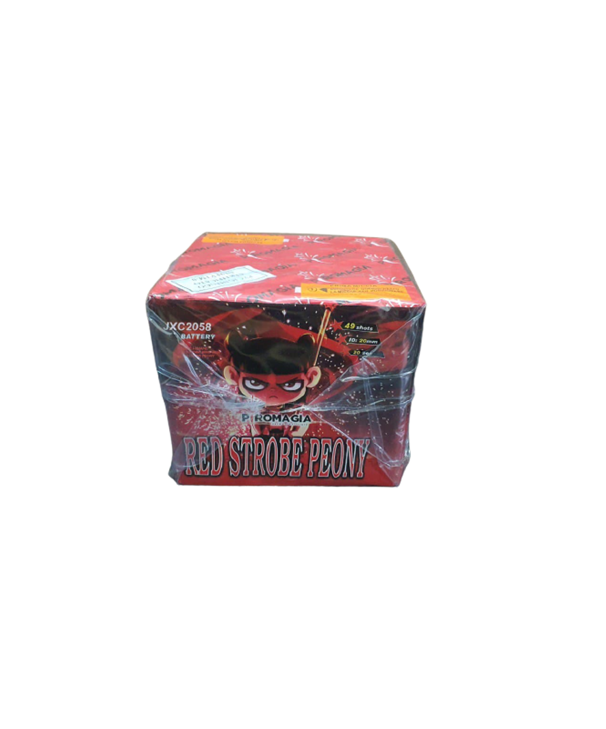 Red Strobe Peony 50 Colpi