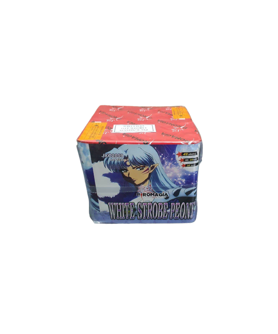 White Strobe Peony 49 Colpi
