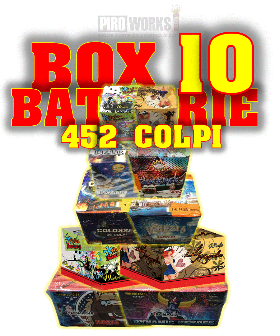 BOX da 10 Batterie Assortite