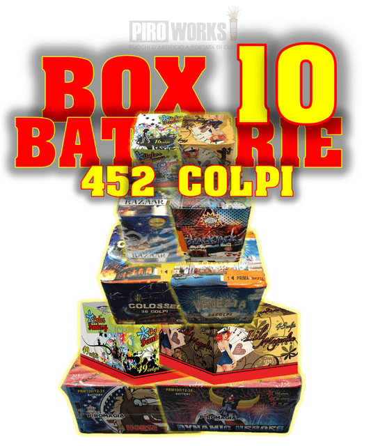 BOX da 10 Batterie Assortite