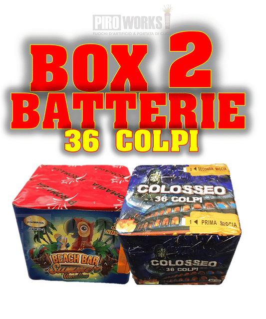 BOX da 2 Batterie da 36 Colpi