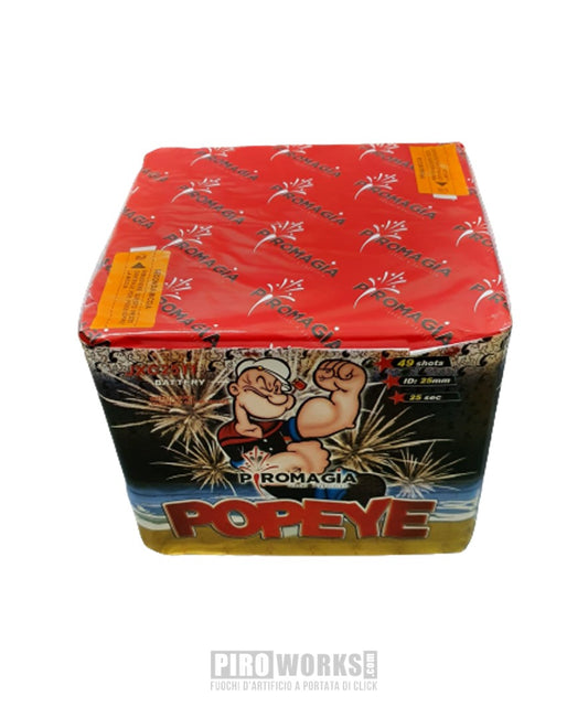 Popeye | 49 Shots | 25mm | Titanium Shot White Trail 