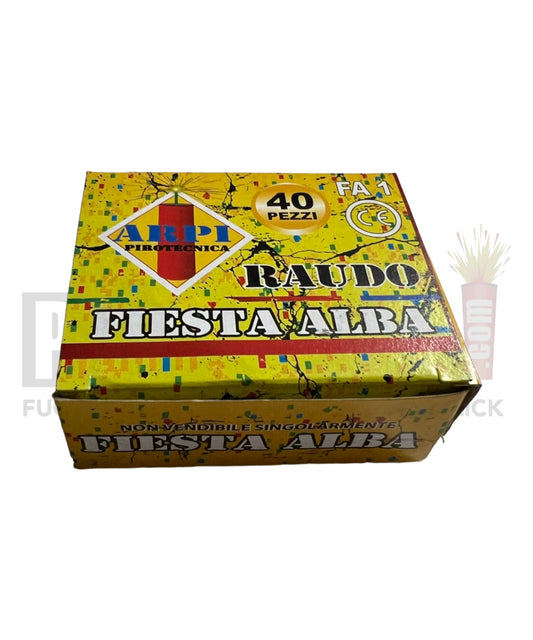 Raudo | Fiesta Alba | Fusible | 40 piezas