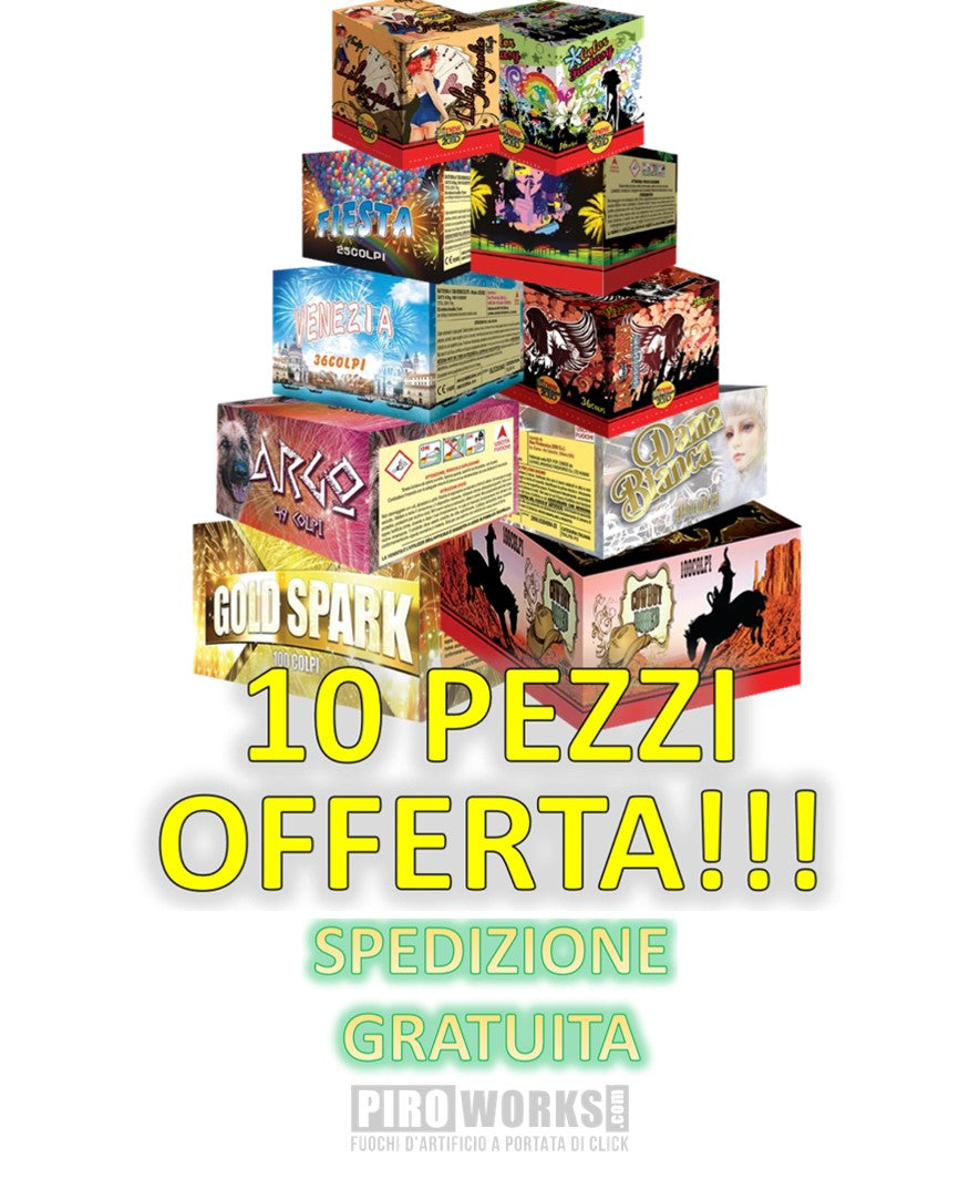BOX da 10 Batterie Assortite